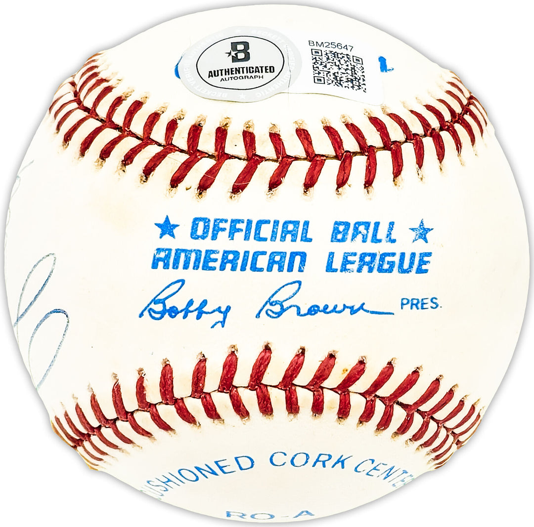 George Brett Autographed AL Baseball Kansas City Royals Beckett QR #BM25647 Image 2