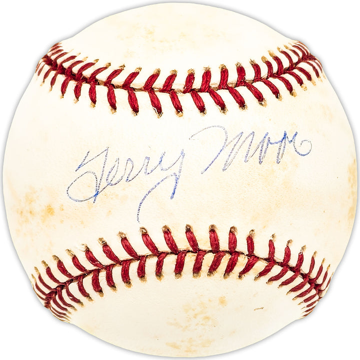 Terry Moore Autographed NL Baseball St. Louis Cardinals Beckett QR #BM25721 Image 1