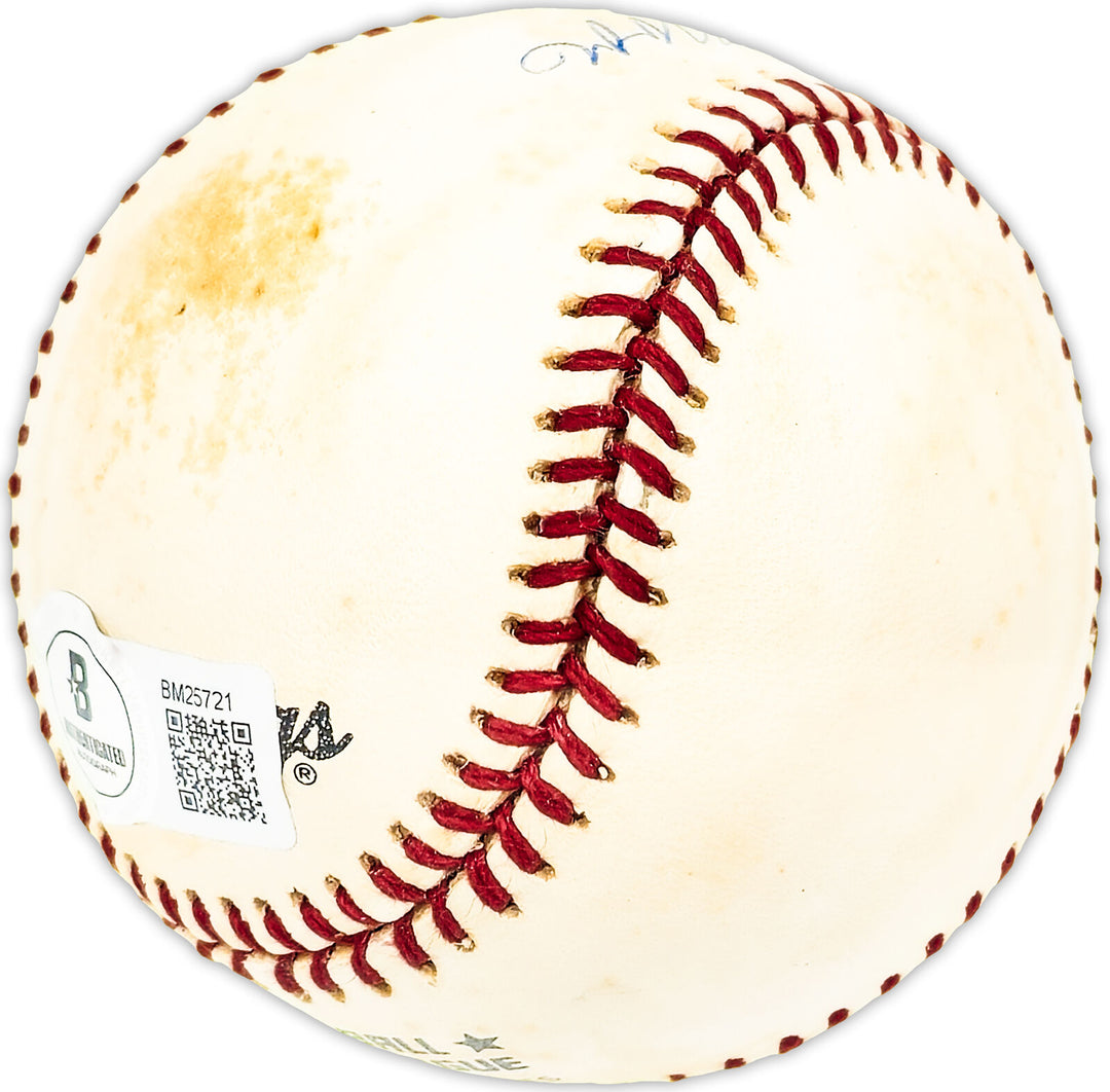 Terry Moore Autographed NL Baseball St. Louis Cardinals Beckett QR #BM25721 Image 3