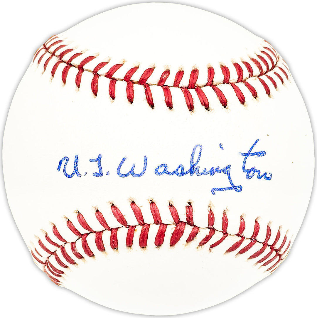 U.L. Washington Autographed AL Baseball Kansas City Royals Beckett QR #BM25701 Image 1