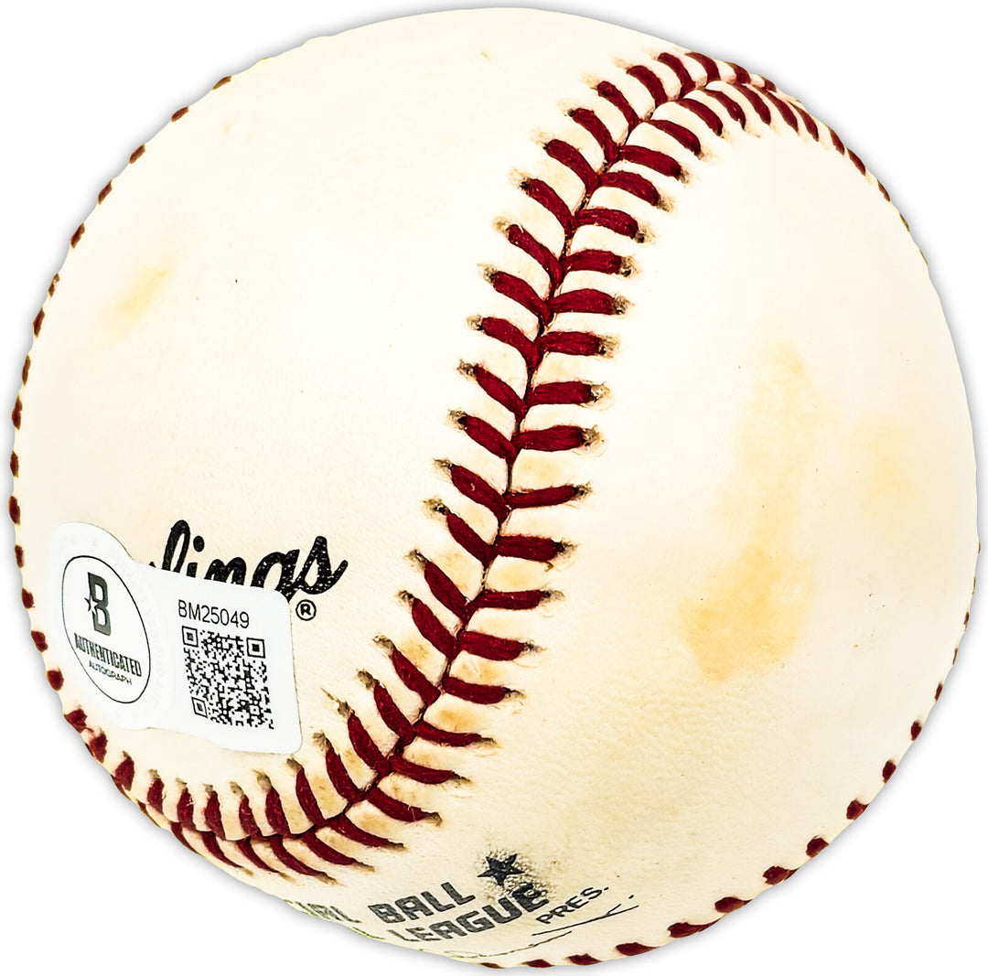Larry Walker Autographed Official NL Baseball Expos, Rockies Beckett QR #BM25049 Image 3