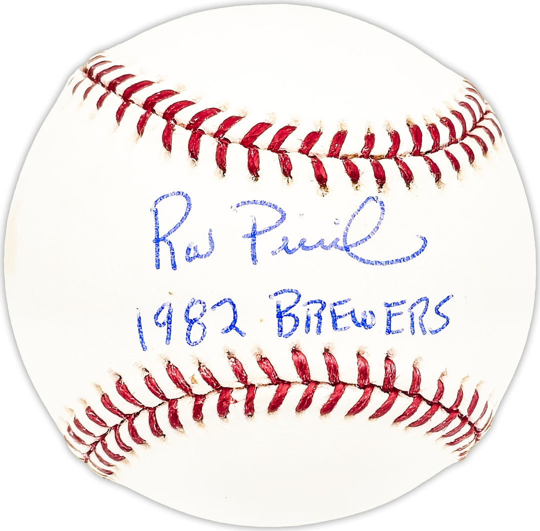Rob Picciolo Autographed MLB Baseball Brewers "1982 Brewers" Beckett QR #BM25720 Image 1