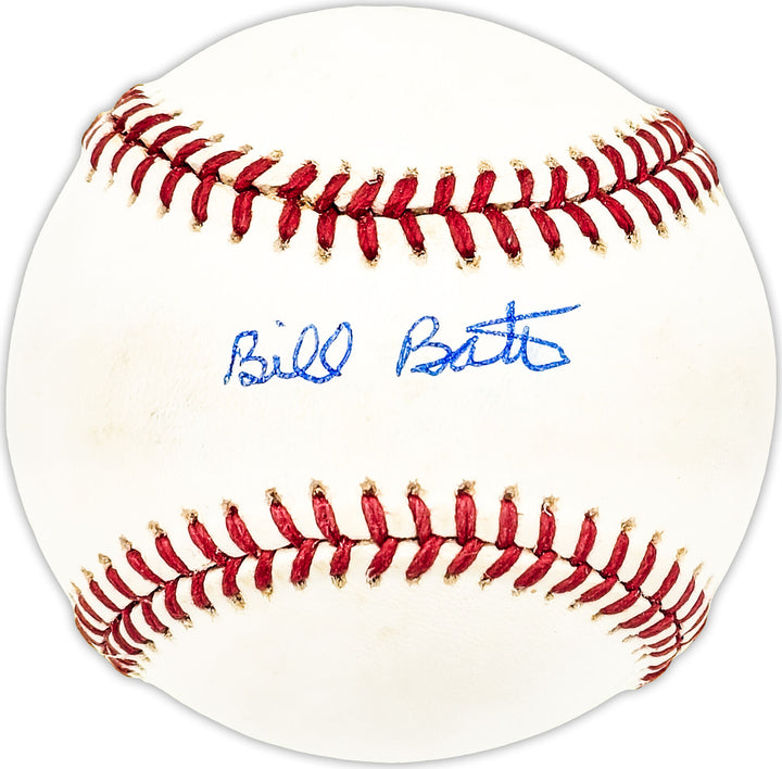 Bill Bates Autographed Signed AL Baseball Reds, Brewers Beckett QR #BM25538 Image 1