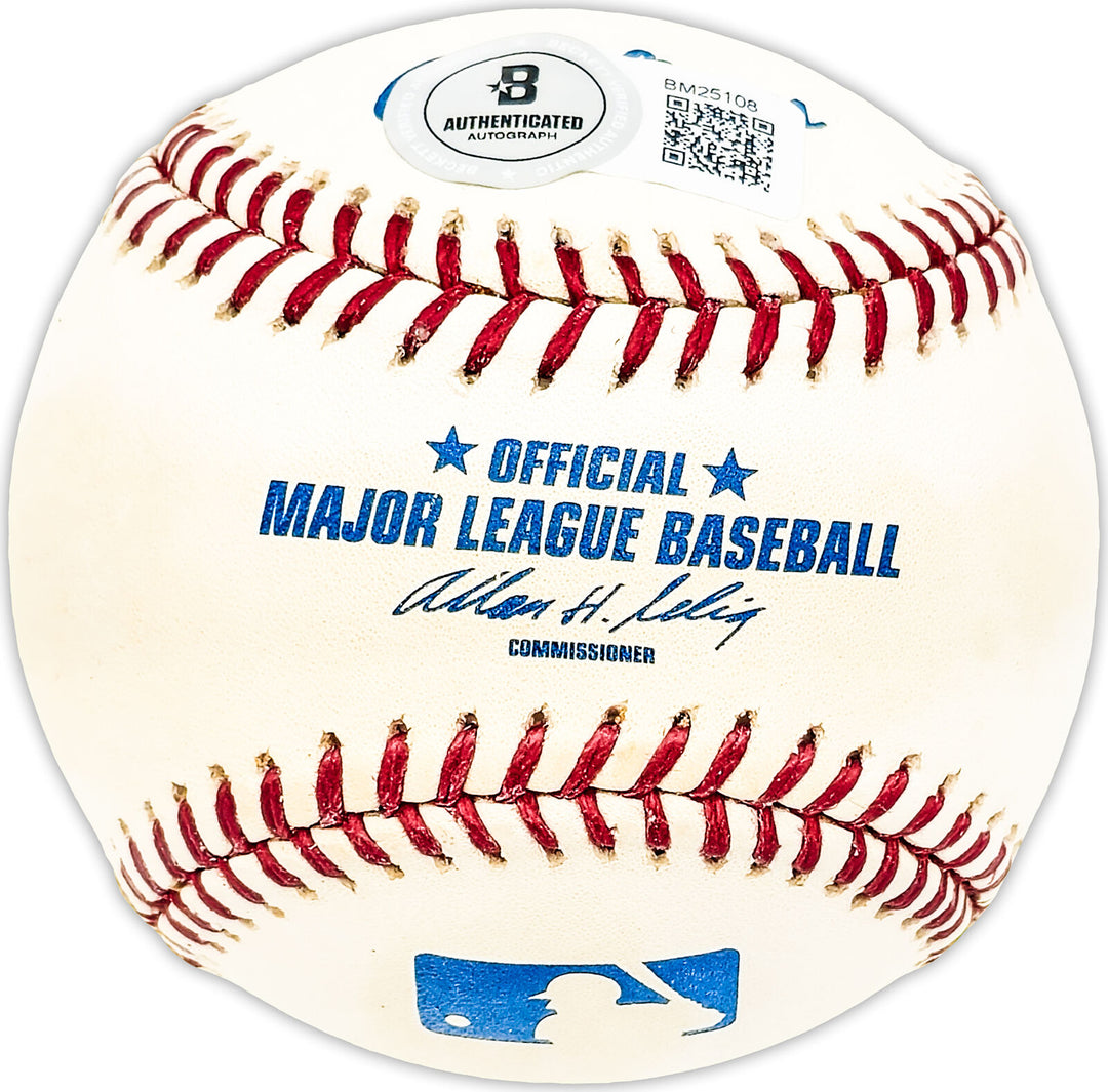 Steve Mura Autographed Signed MLB Baseball San Diego Padres Beckett QR #BM25108 Image 2