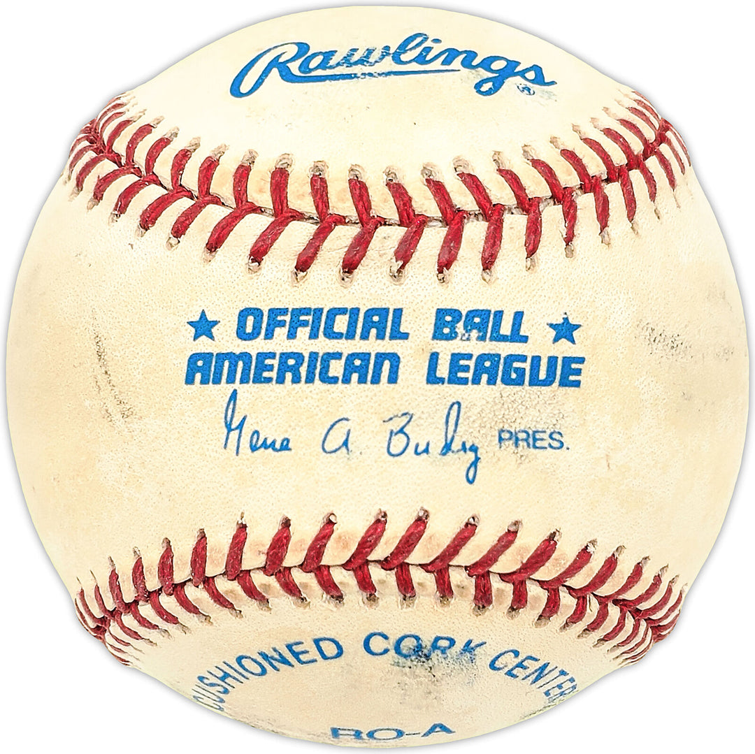 Skip Lockwood Autographed AL Baseball Milwaukee Brewers, New York Mets 227603 Image 2