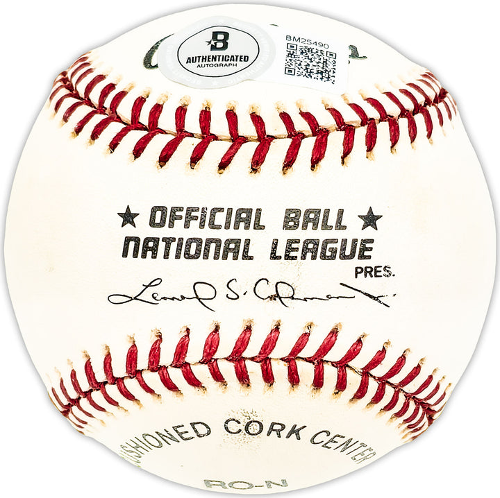 Joe Hoerner Autographed NL Baseball St. Louis Cardinals Beckett QR #BM25490 Image 2