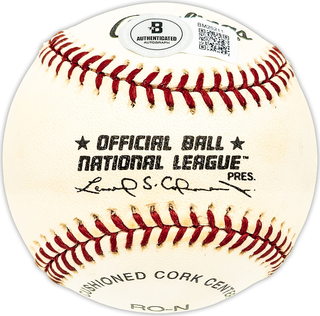Cliff Chambers Autographed NL Baseball St. Louis Cardinals Beckett QR #BM25211 Image 2