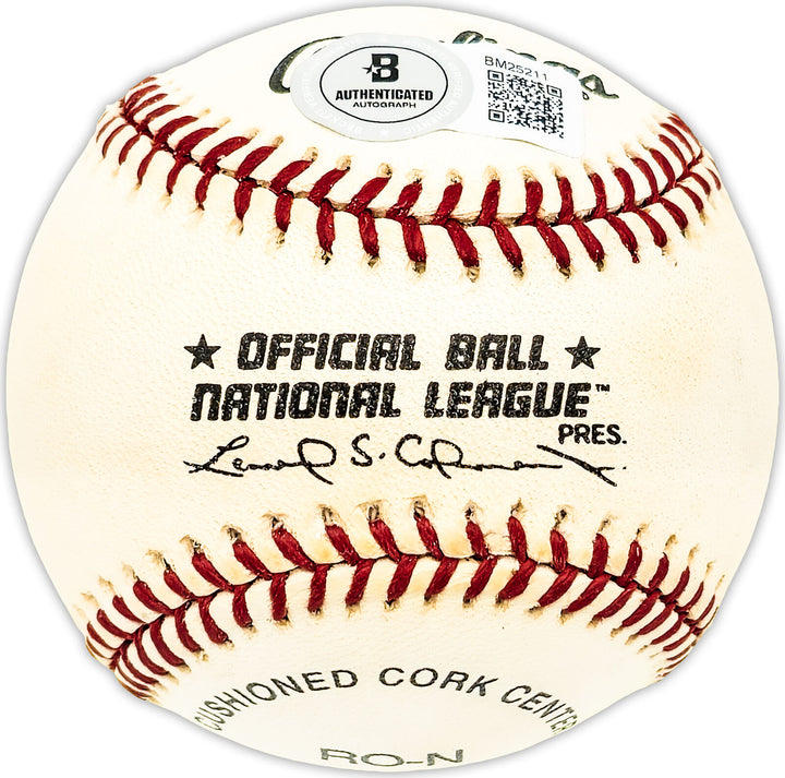 Cliff Chambers Autographed NL Baseball St. Louis Cardinals Beckett QR #BM25211 Image 2