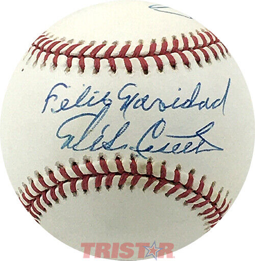 Mike Cuellar Signed AL Baseball Inscribed Feliz Navidad PSA - Baltimore Orioles Image 1