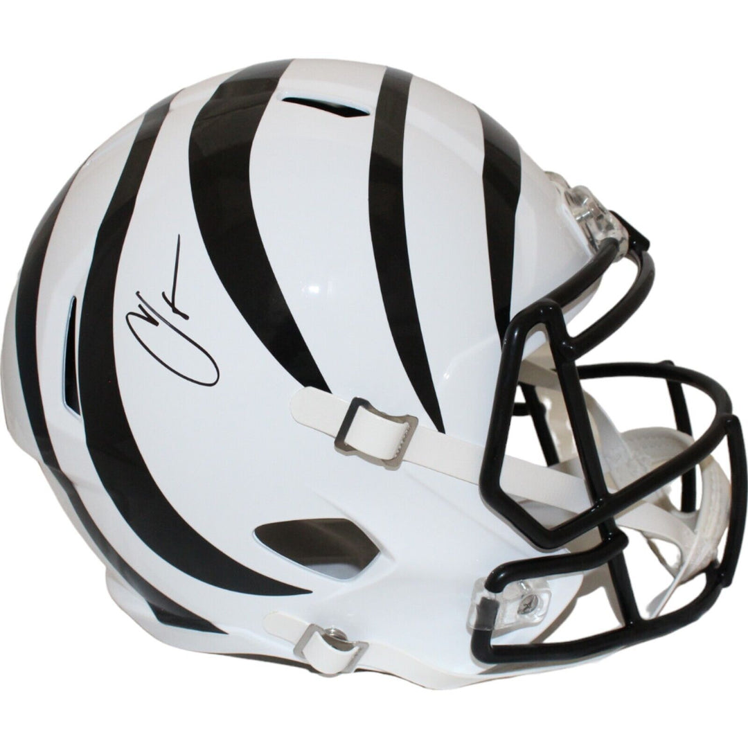 Chad Johnson Autographed Cincinnati Bengals F/S 22 Alt Helmet Beckett 44028 Image 1
