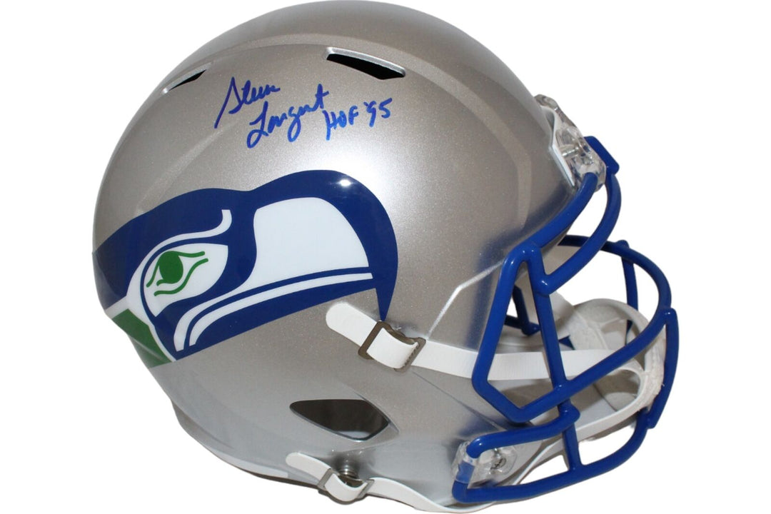 Steve Largent Autographed Seattle Seahawks F/S Helmet HOF Beckett 44032 Image 1