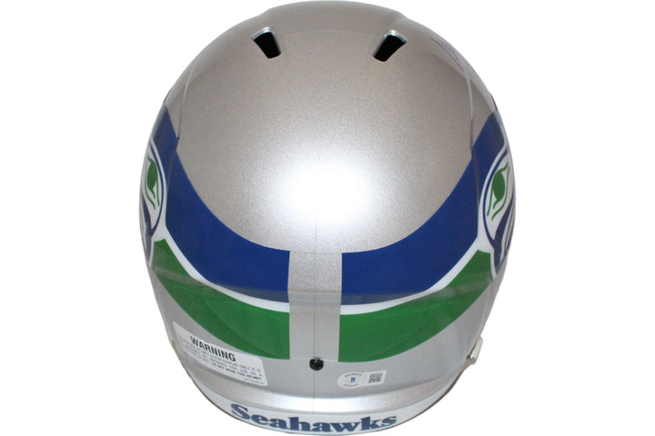 Steve Largent Autographed Seattle Seahawks F/S Helmet HOF Beckett 44032 Image 3