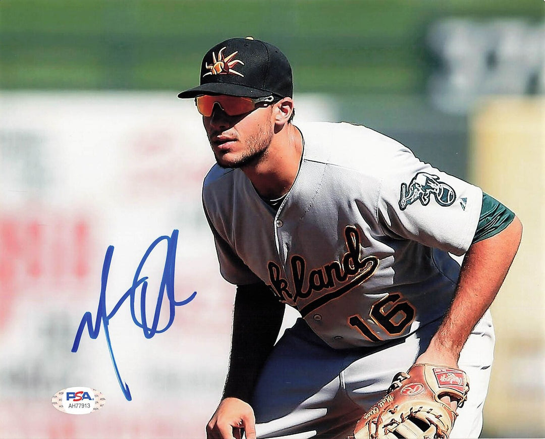 Matt Olson signed 8x10 photo PSA/DNA Oakland Athletics Autographed Image 1