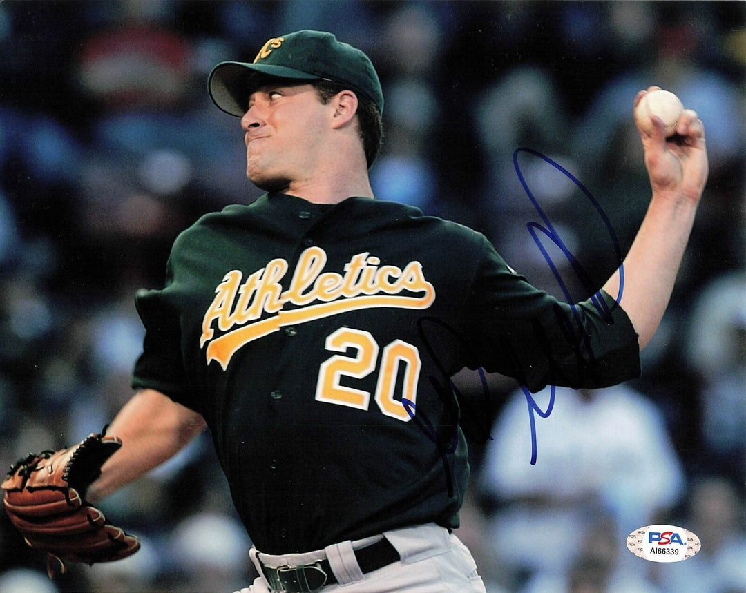 Mark Mulder signed 8x10 photo PSA/DNA Oakland Athletics Autographed Image 1