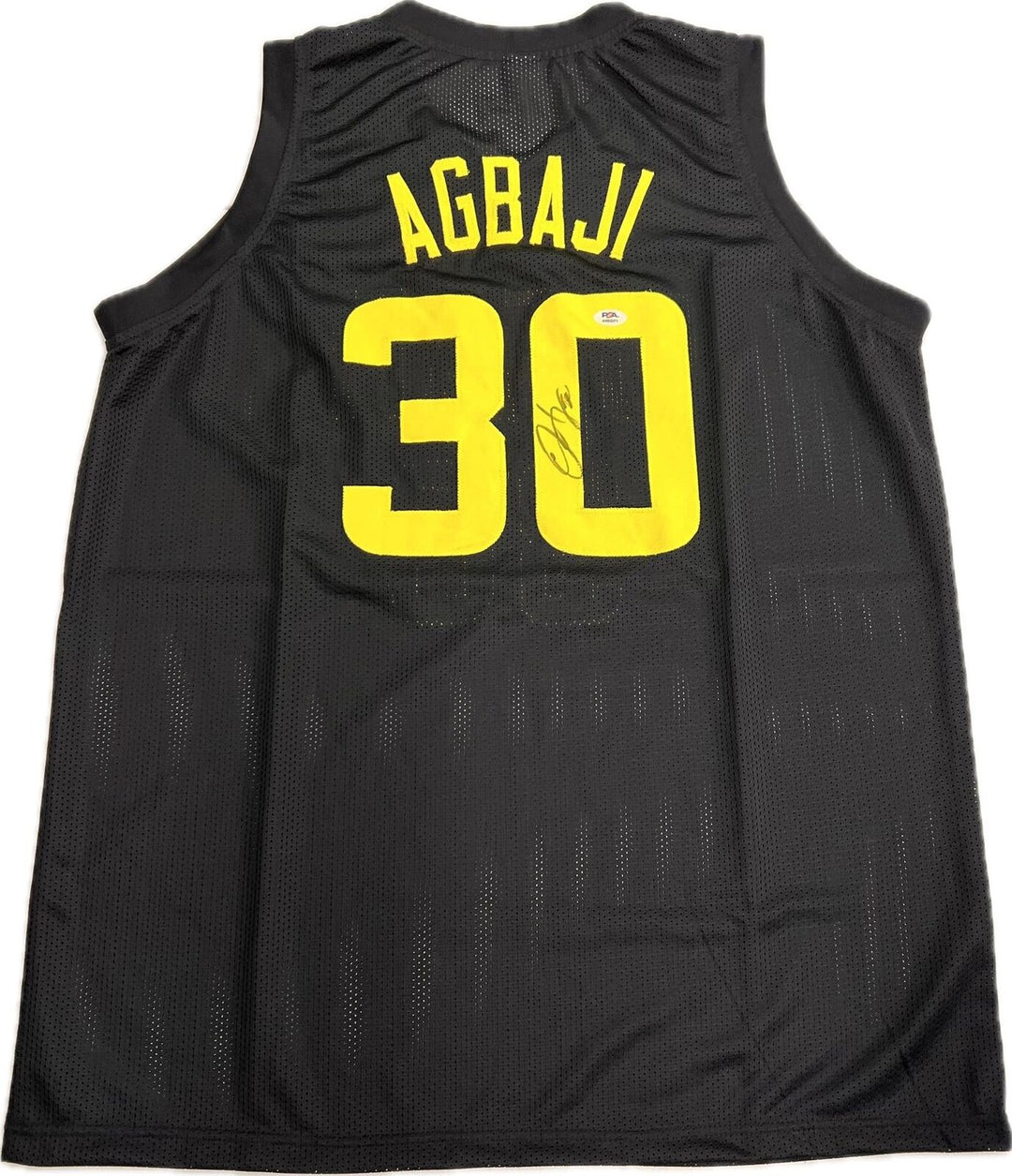 Ochai Agbaji signed jersey PSA/DNA Utah Jazz Autographed Image 1