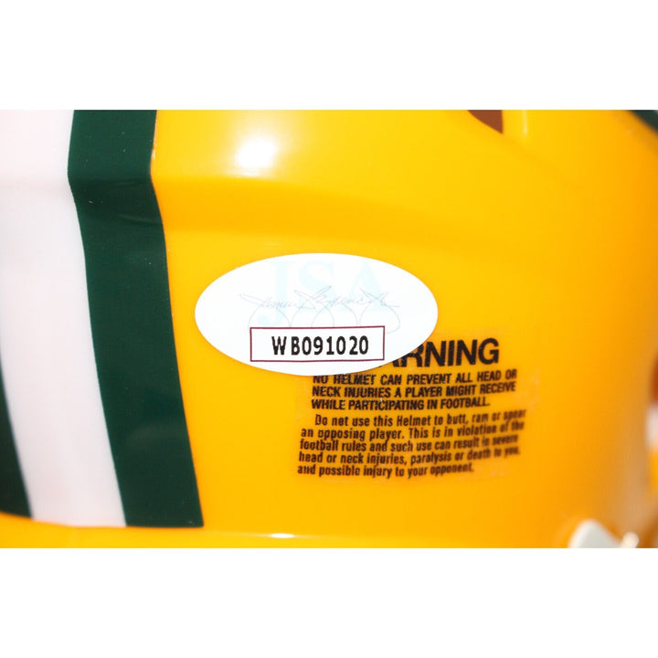 Jordan Love Autographed/Signed Green Bay Packers Mini Helmet JSA 43217 Image 4