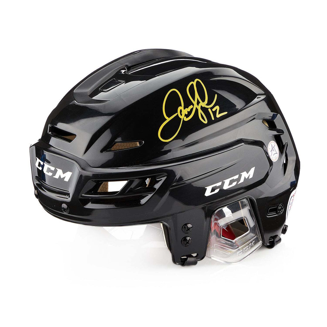 Jarome Iginla Autographed Calgary Flames Black CCM Helmet Image 1