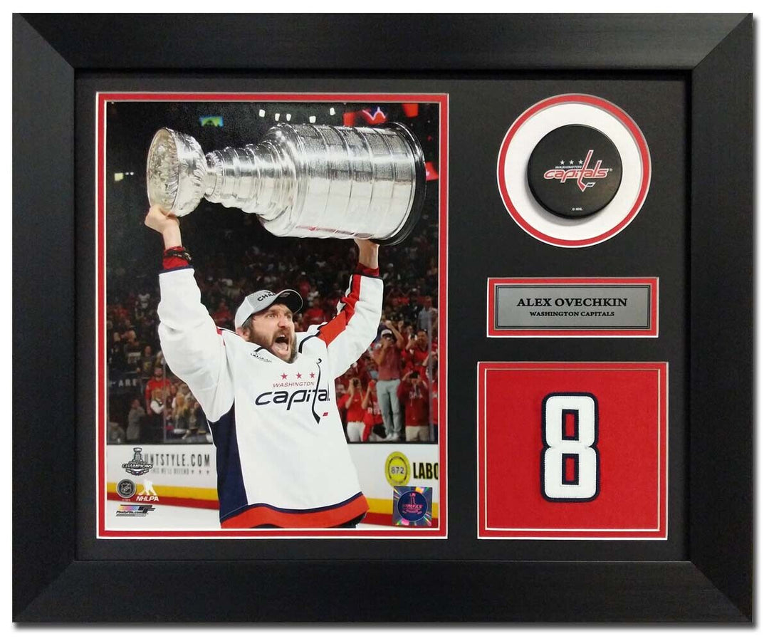 Alex Ovechkin Washington Capitals Stanley Cup 20x24 Number Frame Image 1