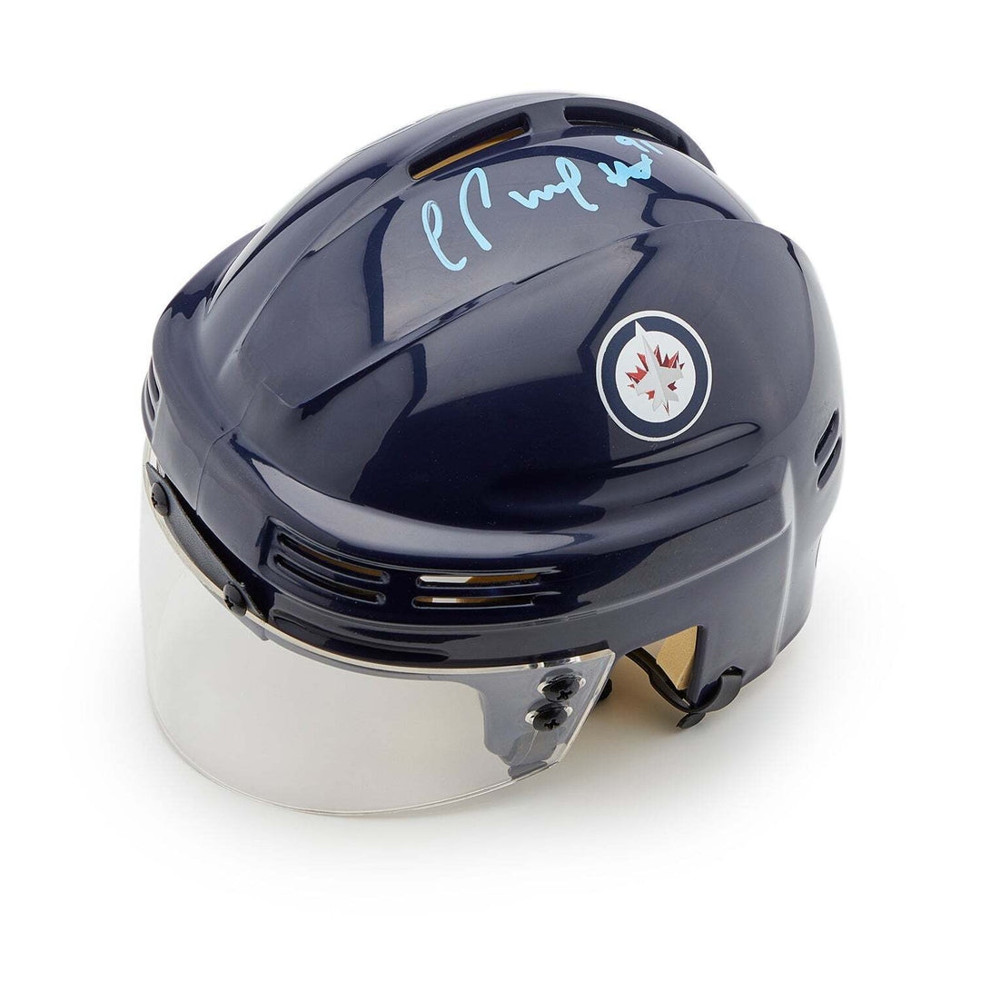 Cole Perfetti Winnipeg Jets Autographed Mini Helmet Image 1