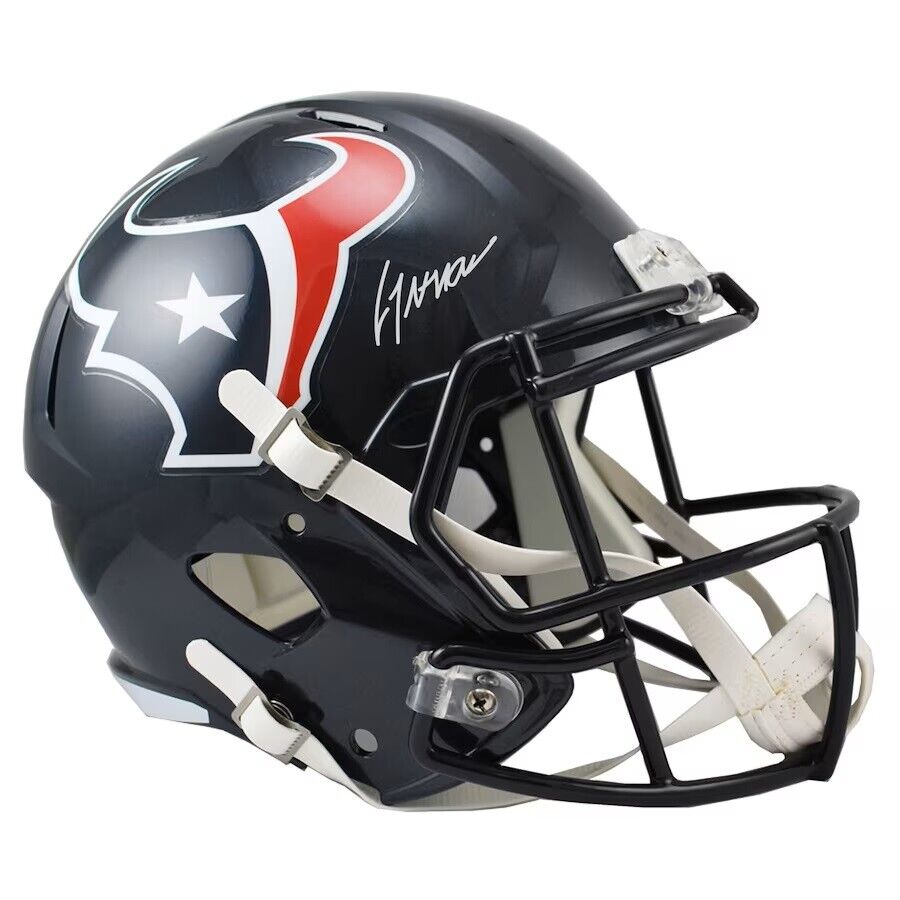 CJ Stroud Signed Houston Texans Full Size Replica Speed Helmet Fanatics Image 1