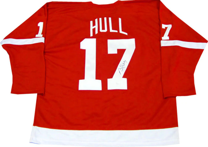 Brett Hull Autographed Detroit Red Wings Jersey (JSA) Image 3
