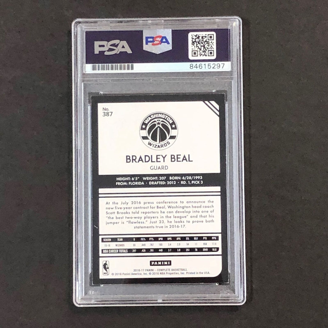 2016-17 Panini Complete #387 Bradley Beal Signed Card AUTO PSA Slabbed Wizards Image 2