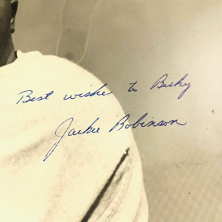 Jackie Robinson Signed 11x14 photo PSA/DNA Brooklyn Dodgers Auto 8 LOA Image 5