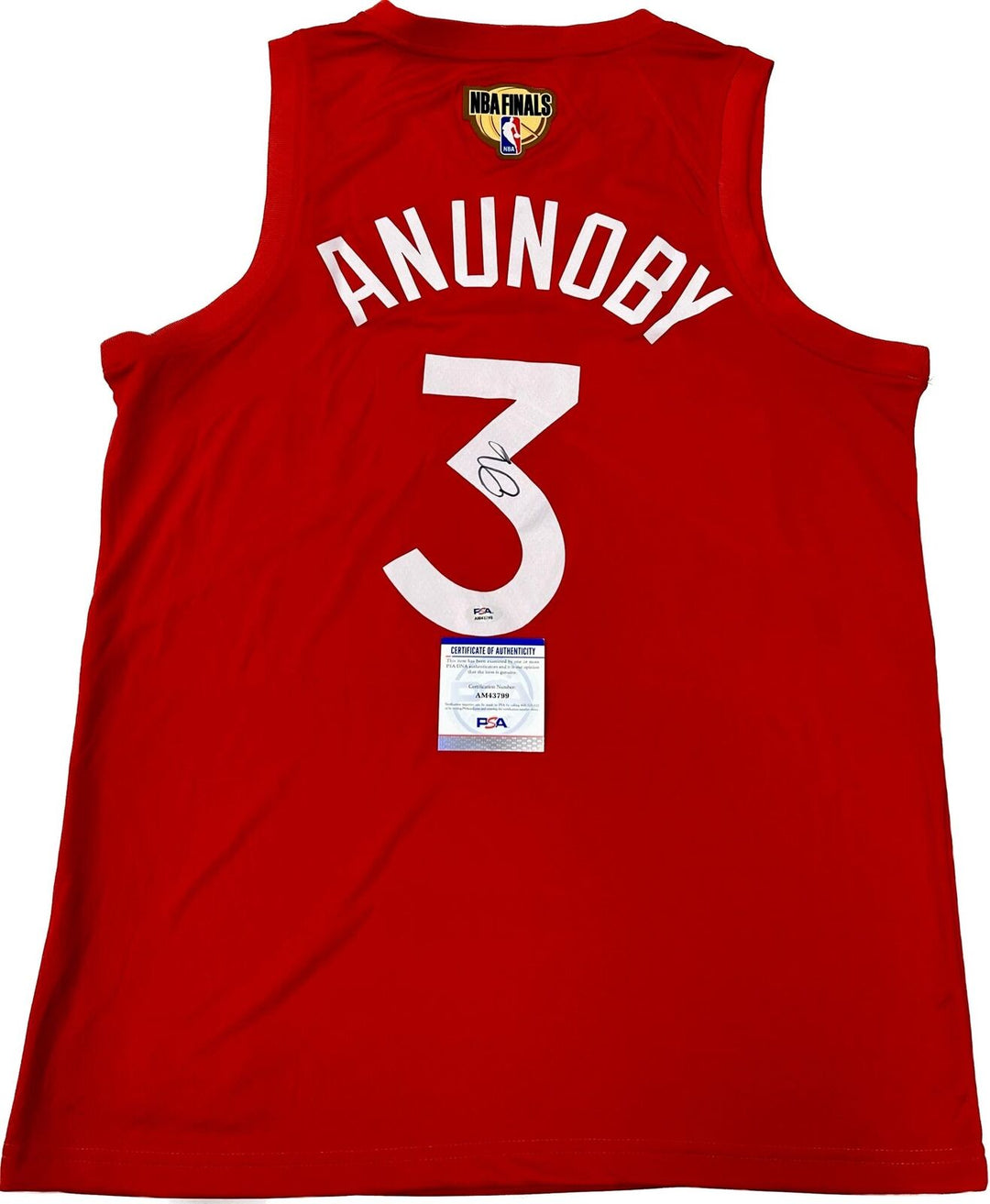 OG Anunoby signed jersey PSA/DNA Toronto Raptors Autographed Image 1