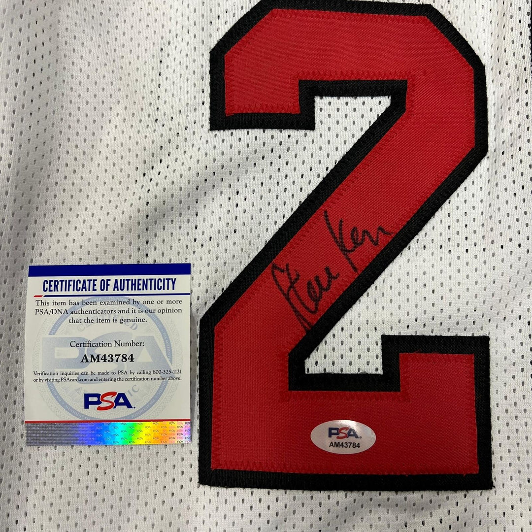 Steve Kerr Signed Jersey PSA/DNA Chicago Bulls Michael Jordan Image 2