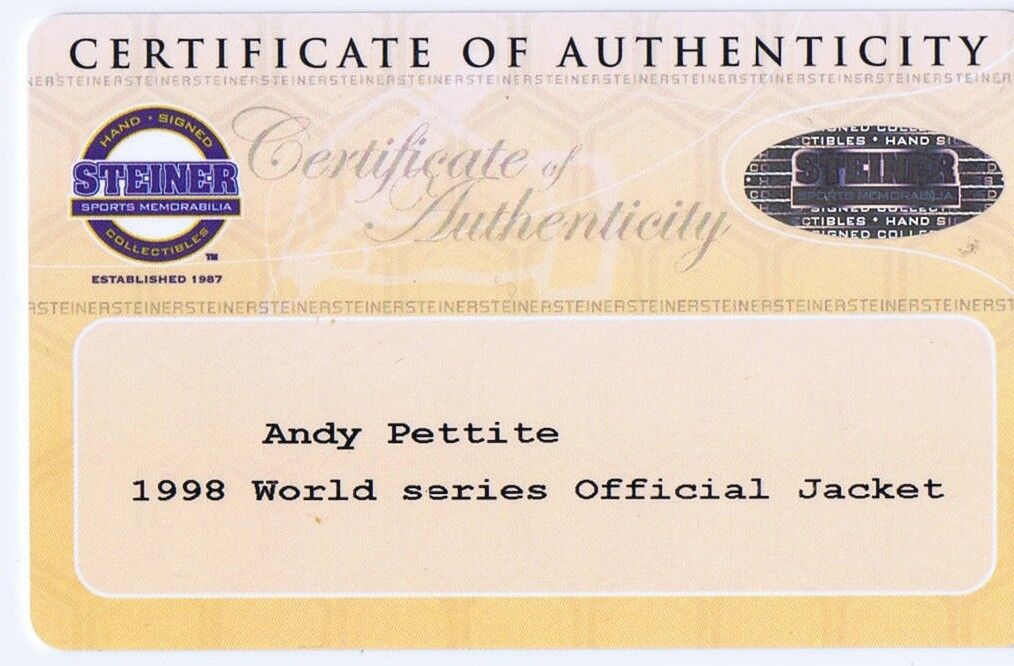 1998 World Series Yankees Team Signed Jacket 26 Auto Rivera Posada Jeter STEINER Image 12