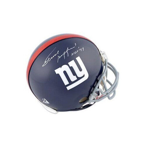 Frank Gifford signed New York Giants Riddell FS TB Rep Helmet w HOF 77- Beckett  Image 1