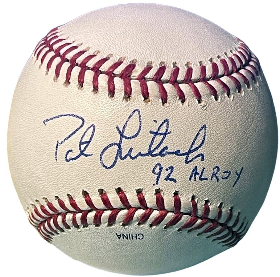 Pat Listach signed Official Rawlings Major League Baseball 92 ALROY- COA-Brewers Image 1