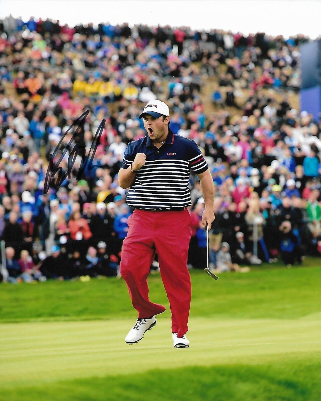 PATRICK REED SIGNED AUTOGRAPHED 8X10 PHOTO GOLF 2018 MASTERS RYDER CUP USA COA ! Image 1