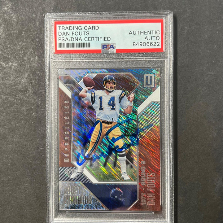 2016 Panini Unparalleled #DD-17 Dan Fouts Signed Card AUTO PSA Slabbed Chargers Image 1