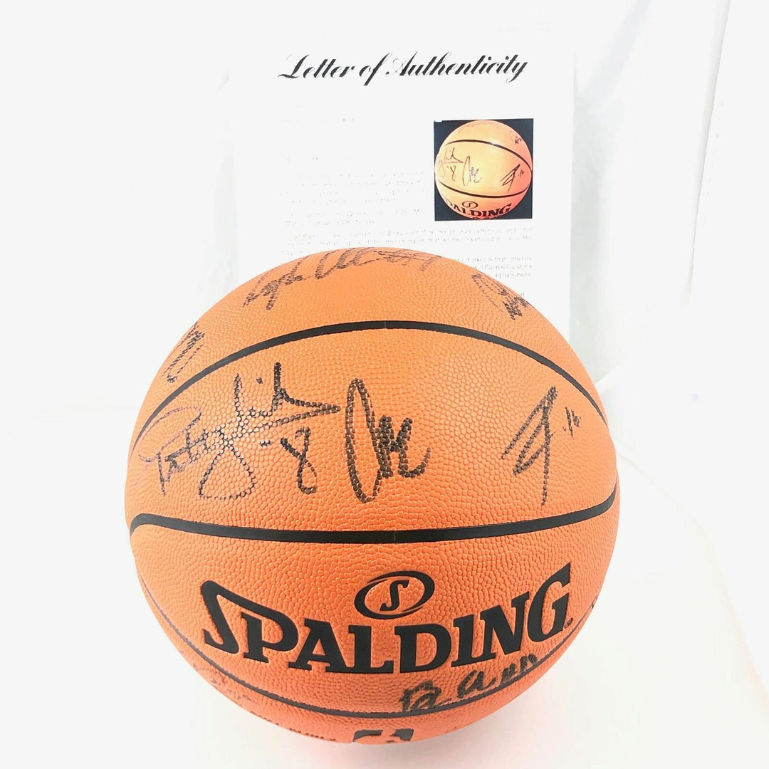 2017-18 Spurs Team Signed Basketball PSA/DNA Autographed Ball LOA Image 1