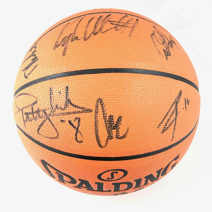 2017-18 Spurs Team Signed Basketball PSA/DNA Autographed Ball LOA Image 2