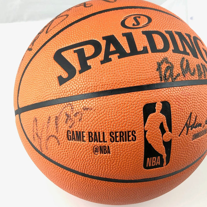 2017-18 Spurs Team Signed Basketball PSA/DNA Autographed Ball LOA Image 5