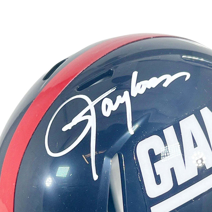 Lawrence Taylor Signed New York Giants Throwback 81-99 Speed Mini Football Helme Image 2