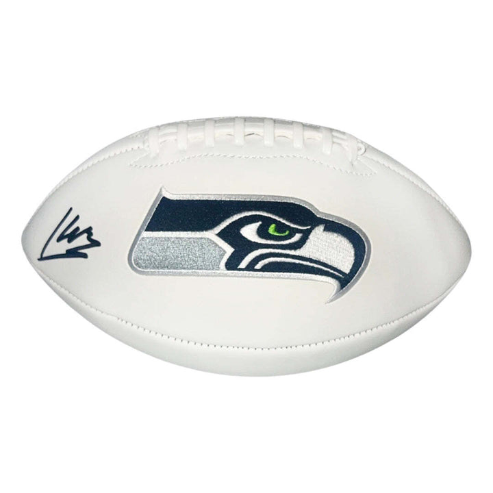 Kenneth Walker III Signed Seattle Seahawks Official NFL Team Logo White Football Image 1