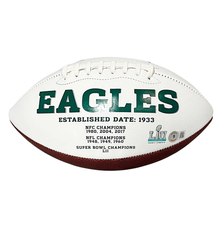 LeSean McCoy Signed Philadelphia Eagles Official NFL Team Logo White Football (B Image 3