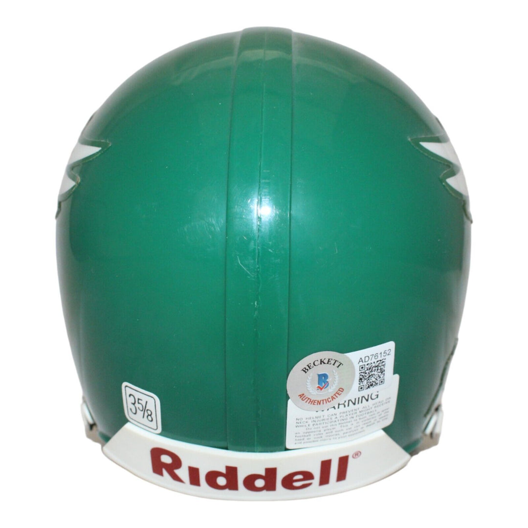 Ky Detmer Autographed Philadelphia Eagles VSR4 Mini Helmet Beckett 44120 Image 4