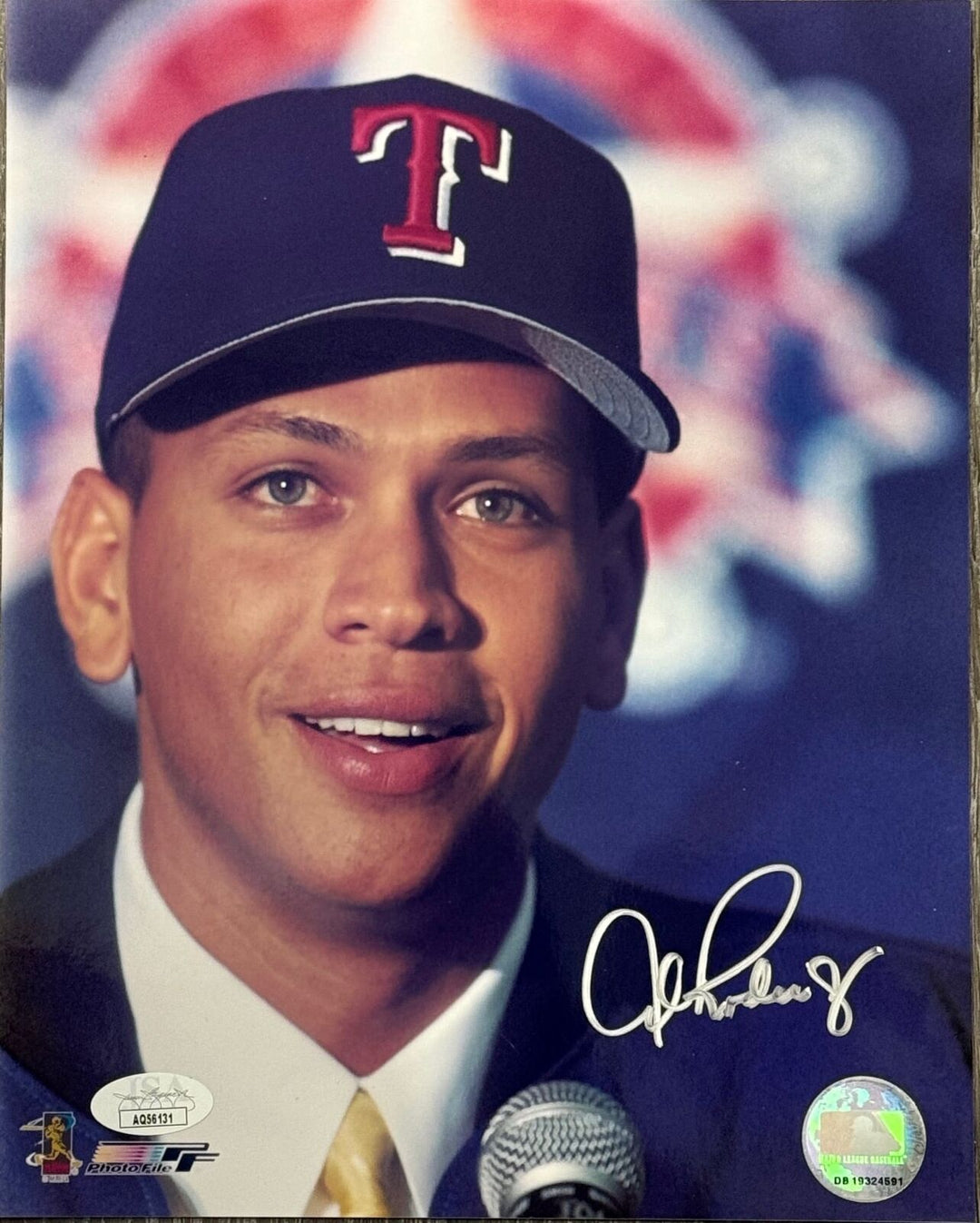 Alex Rodriguez Autographed 8x10 Texas Rangers Photo (JSA) Image 1