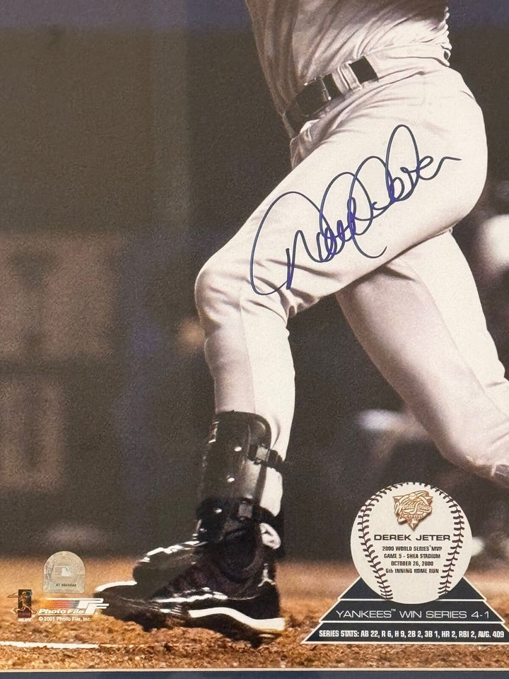 Derek Jeter Autographed 16X20 Framed Photo (Steiner & MLB Auth) Image 2