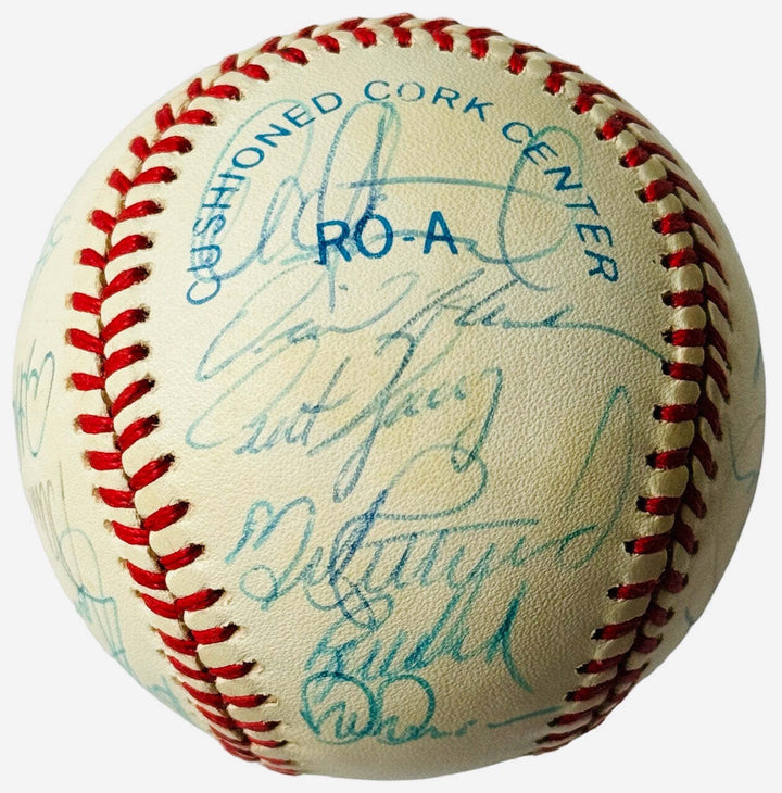 1989 Oakland Athletics Team Signed Baseball Image 2