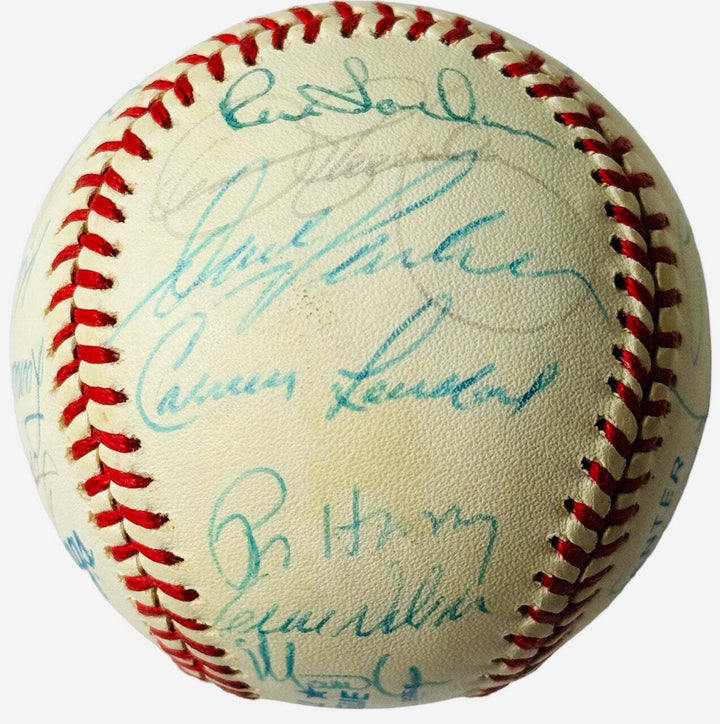 1989 Oakland Athletics Team Signed Baseball Image 5
