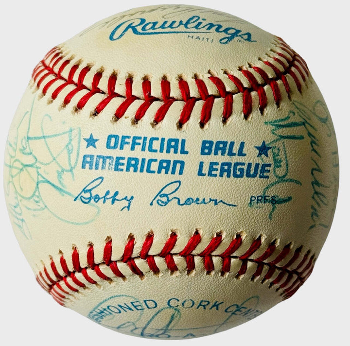 1989 Oakland Athletics Team Signed Baseball Image 6