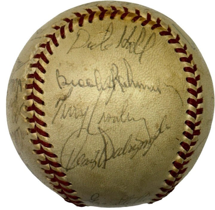 1971 Baltimore Orioles Team Signed Baseball Image 2
