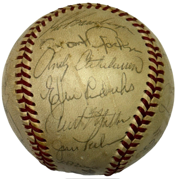 1971 Baltimore Orioles Team Signed Baseball Image 3