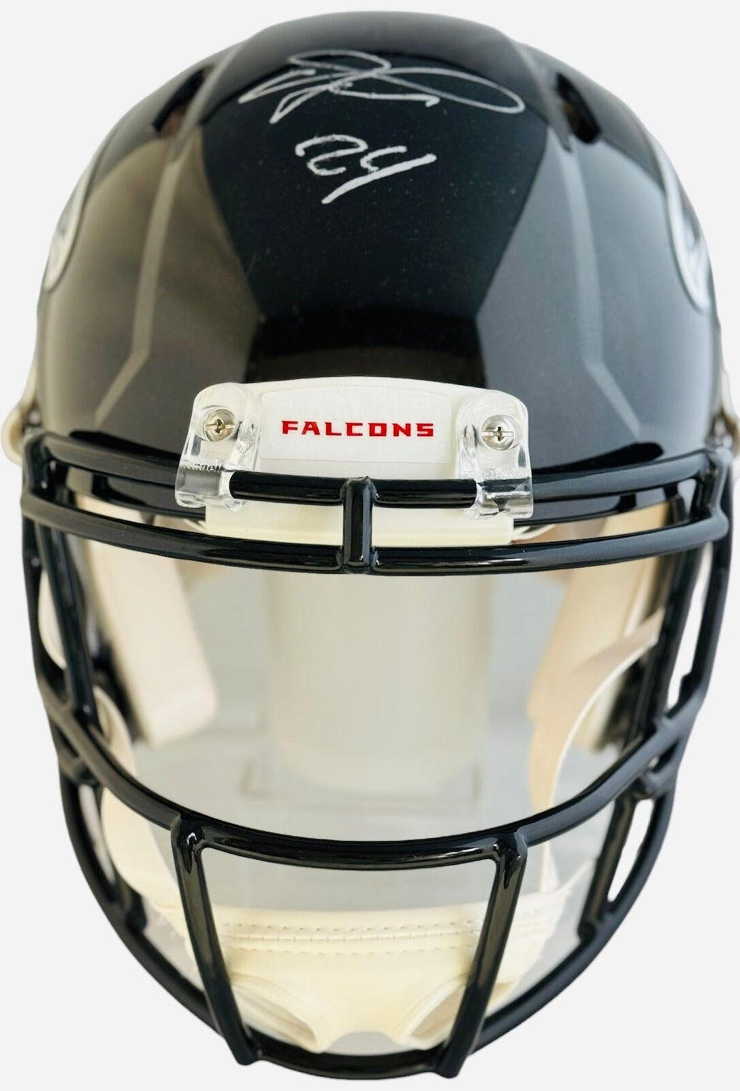 Devonta Freeman Autographed Atlanta Falcons Authentic Full Size Helmet (JSA) Image 1
