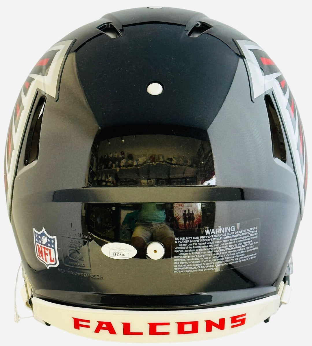 Devonta Freeman Autographed Atlanta Falcons Authentic Full Size Helmet (JSA) Image 2